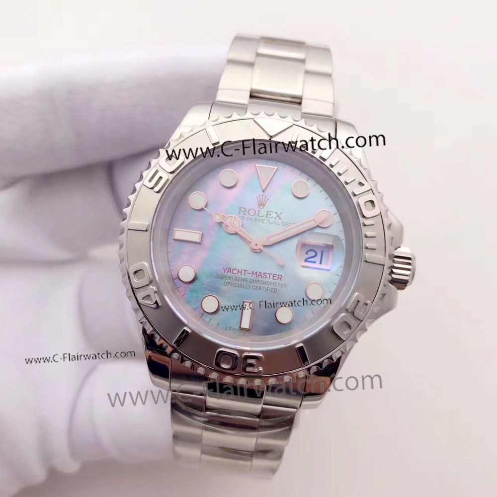 Fake Rolex Yacht master Stainless Steel Watch New Dial